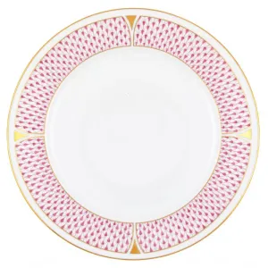 Art Deco Raspberry Dinner Plate