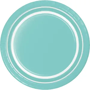 Bulk Spa Blue 10ct Sturdy Style 6.75 Inch Paper Dessert Plate (120 per Case)