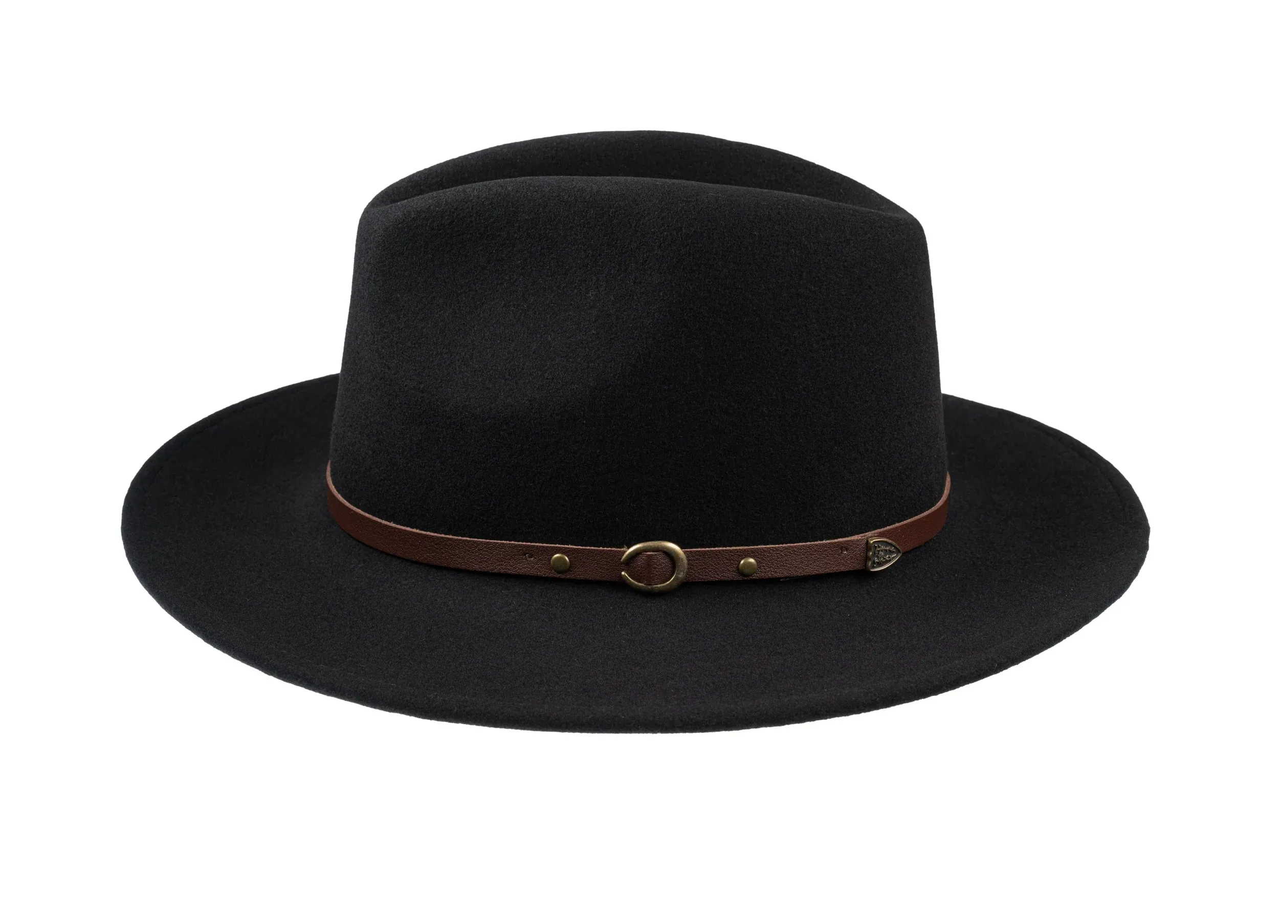 CHRISTYS' Crushable Wool Felt Safari Hat - Black