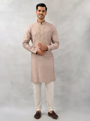 Dune Brown Kurta Pajama | TULA