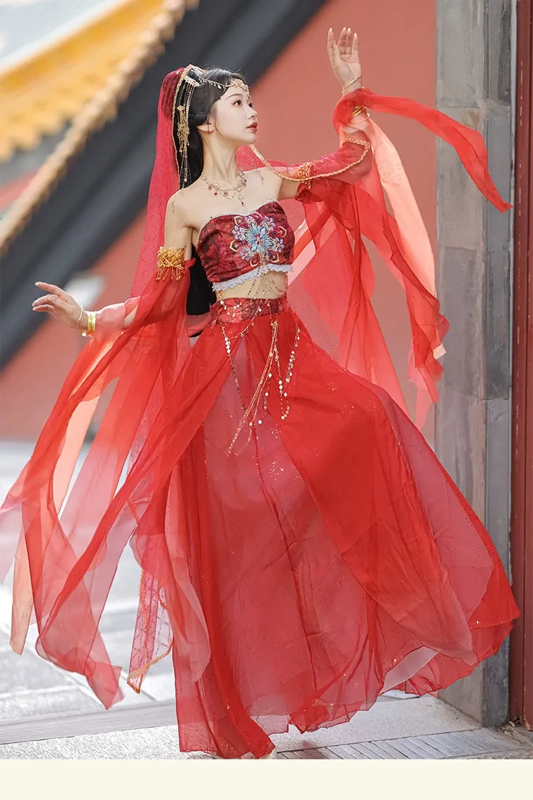 Dunhuang Fairies, Feitian Style Hanfu, Roulan 楼兰