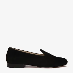 Lola Black Suede Loafer