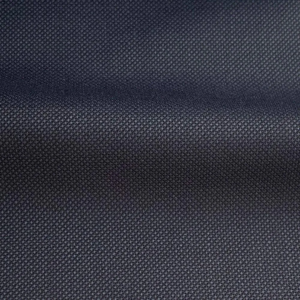 Luxury Custom 100% Silk & Wool Navy Nailhead Suit