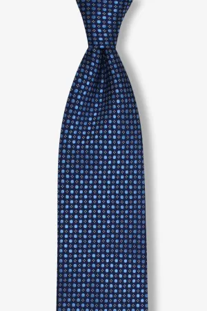 Navy Blue Pindot Tie