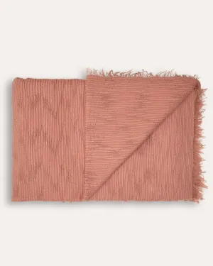 Ori Wool Throw - Koi Pink