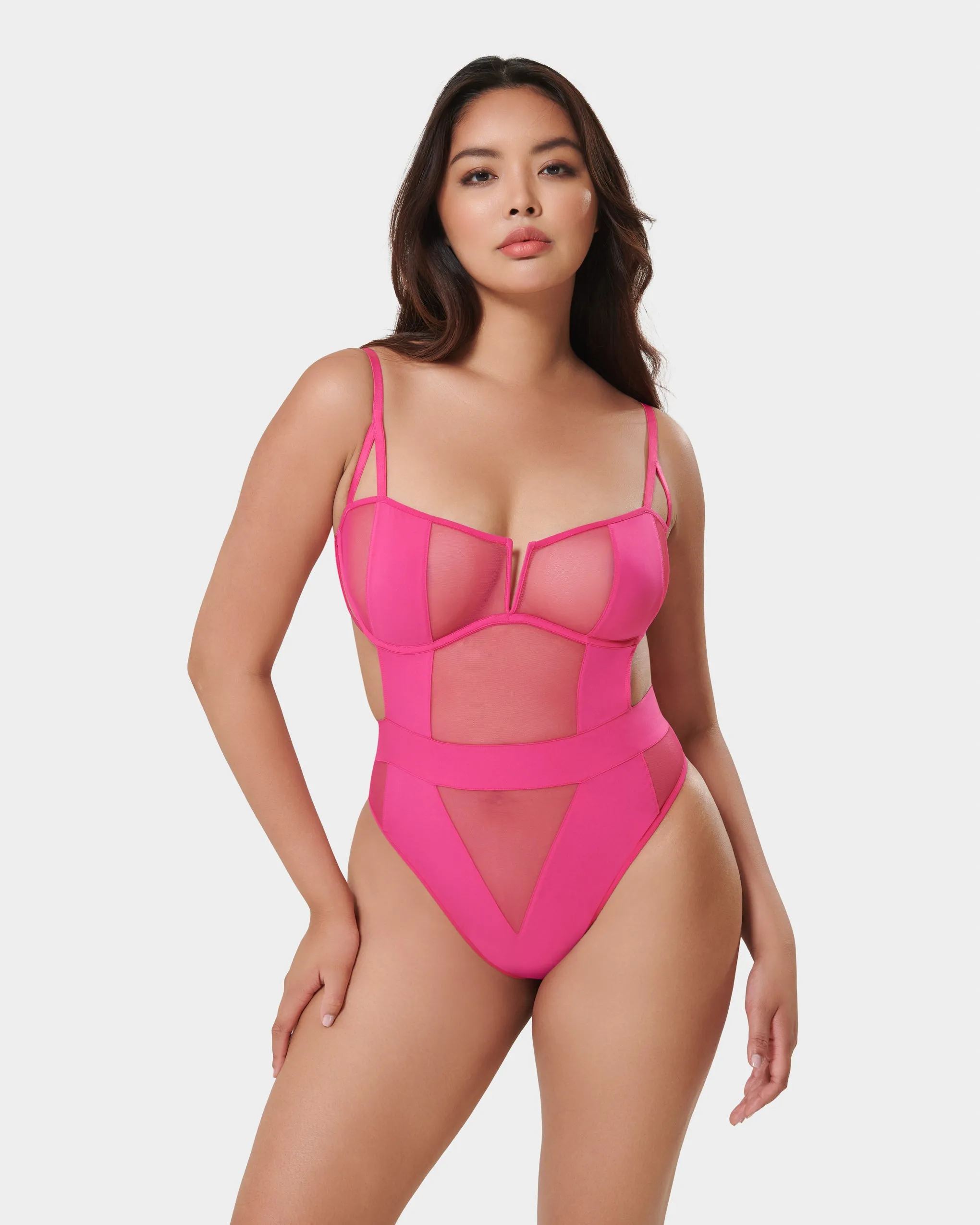 Orla Wired Body Fuchsia Pink