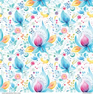 Paisley Bloom 1 Printed Vinyl Sheet/Wrap