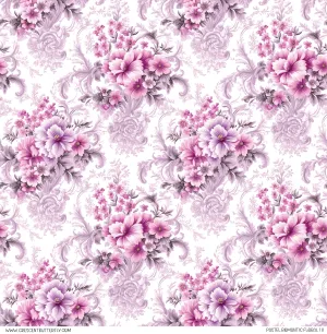 Pastel Romantic Floral 10 Pattern Vinyl Sheet/Wrap