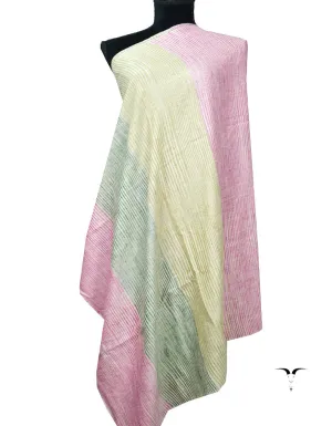 Pink and Green Embroidery Pasmina Shawl 7396