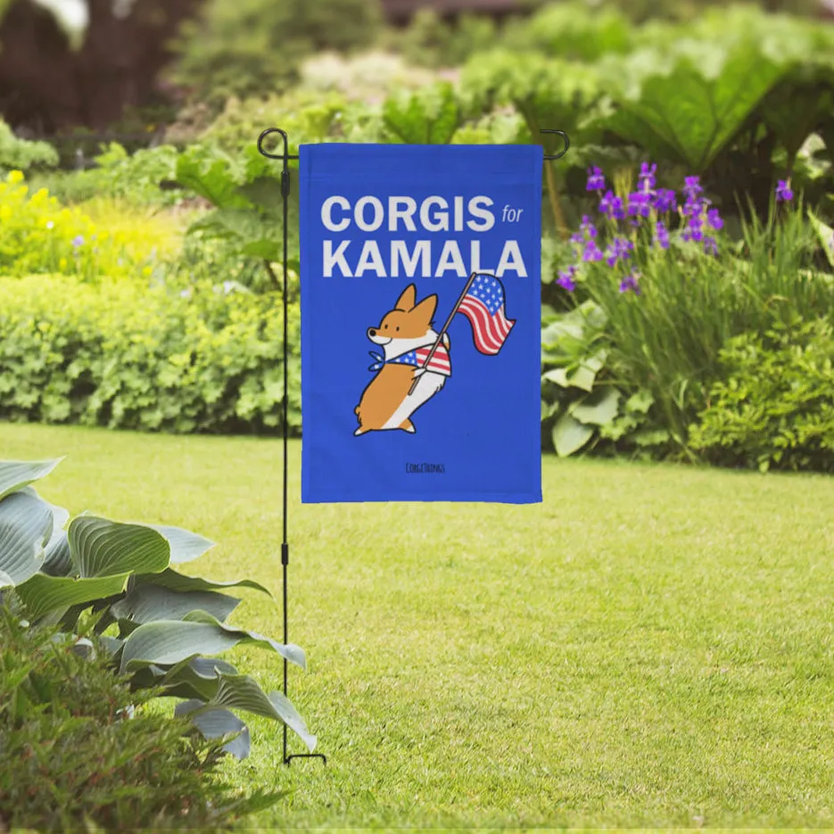 "Corgis for Kamala" Garden Flag