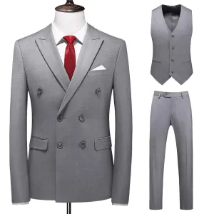 Solide Business Formale Hochzeit Klassische Slim Fit