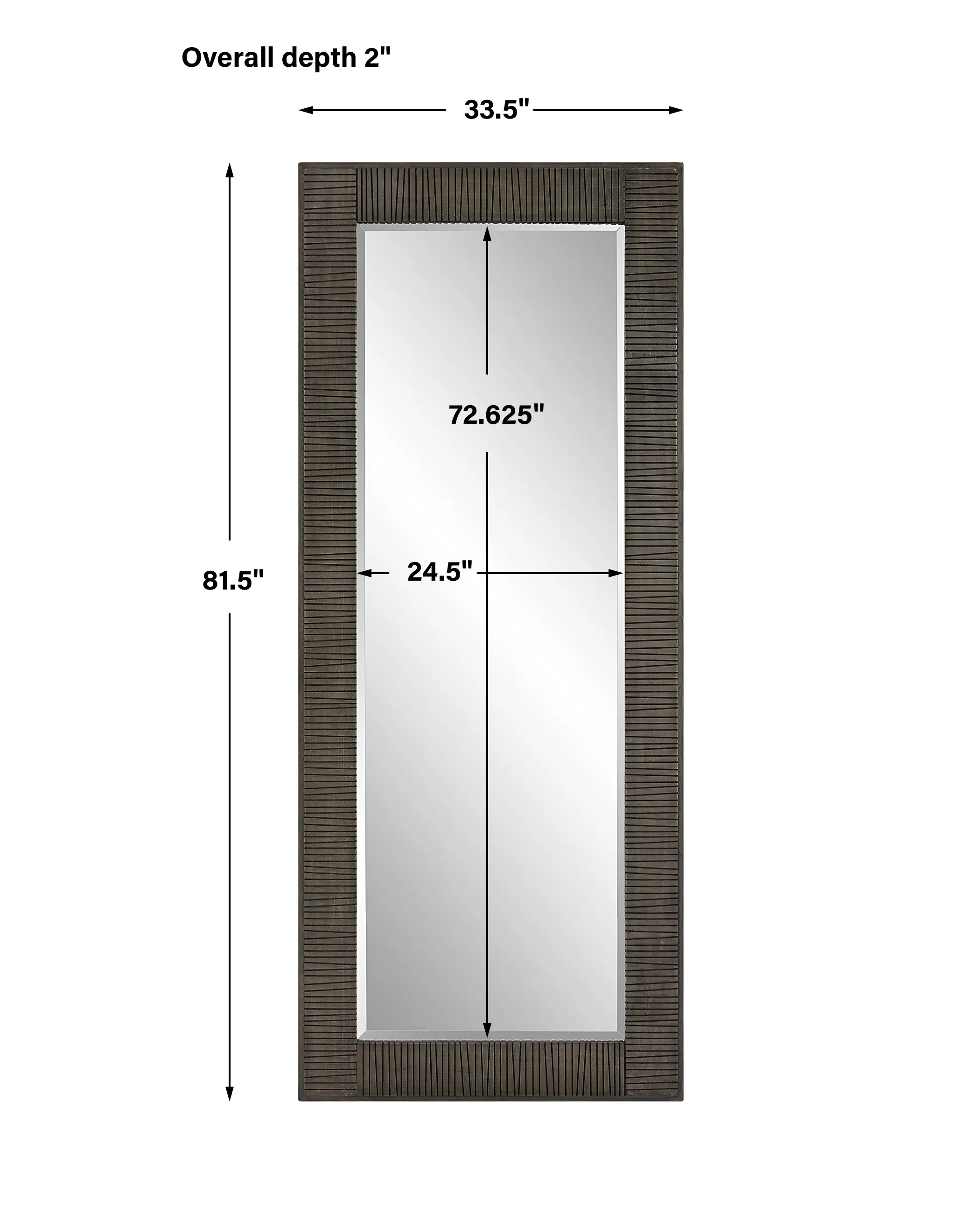 Uttermost Figaro Oversized Wooden Mirror